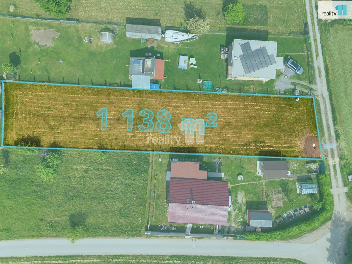 Pronájem stavebního pozemku 1138 m²
